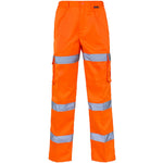 Supertouch Orange 3 Band Hi Vis Combat Trousers