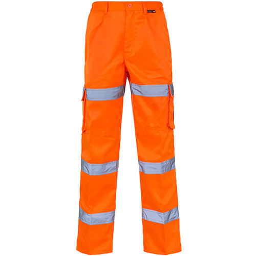 Supertouch Orange 3 Band Hi Vis Combat Trousers