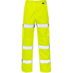 Supertouch Yellow 3 Band Hi Vis Combat Trousers