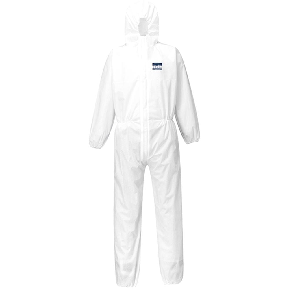Portwest ST30 White Biztex SMS Disposable Coverall Type 5/6 55g
