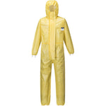 Portwest ST70 Yellow Biztex Microporous Disposable Coverall Type 3/4/5/6