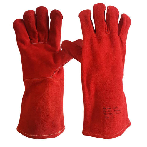 Supreme Red Leather Welders Gauntlet - 7g