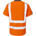 Leo Workwear Braunton Orange Coolviz EcoViz Hi Vis T-Shirt