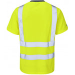 Leo Workwear Braunton Yellow Coolviz EcoViz Hi Vis T-Shirt