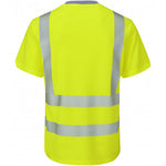 Leo Workwear Larkstone Yellow EcoViz Coolviz Plus Hi Vis T-Shirt