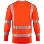 Leo Workwear Capstone Orange EcoViz Coolviz Plus Long Sleeve Hi Vis T-Shirt