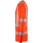 Leo Workwear Capstone Orange EcoViz Coolviz Plus Long Sleeve Hi Vis T-Shirt