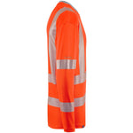 Leo Workwear Capstone Orange EcoViz Coolviz Plus Long Sleeve Hi Vis T-Shirt