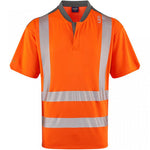 Leo Workwear Putsborough Orange EcoViz Coolmax Performance Hi Vis T-Shirt