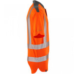 Leo Workwear Putsborough Orange EcoViz Coolmax Performance Hi Vis T-Shirt