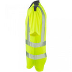 Leo Workwear Putsborough Yellow EcoViz Coolmax Performance Hi Vis T-Shirt