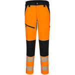 Portwest T140 PW3 Orange Stretch Hi Vis Trouser