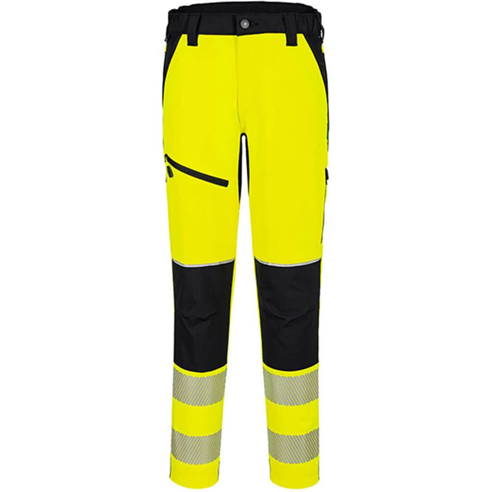 Portwest T140 PW3 Yellow Stretch Hi Vis Trouser