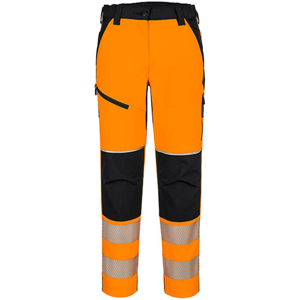 Portwest T141 PW3 Orange Women's Stretch Hi Vis Trouser