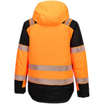 Portwest T160 PW3 Orange Waterproof Padded Hi Vis Winter Jacket