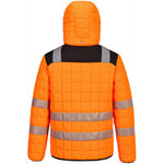 Portwest T165 PW3 Orange Padded Lined Hi Vis Baffle Jacket
