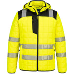 Portwest T165 PW3 Yellow Padded Lined Hi Vis Baffle Jacket
