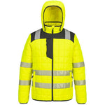 Portwest T165 PW3 Yellow Padded Lined Hi Vis Baffle Jacket