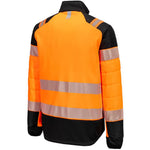 Portwest T170 PW3 Orange Hybrid Padded Lined Hi Vis Baffle Jacket