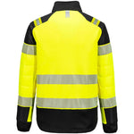 Portwest T170 PW3 Yellow Hybrid Padded Lined Hi Vis Baffle Jacket