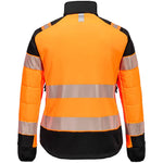 Portwest T171 PW3 Orange Women's Hybrid Padded Lined Hi Vis Baffle Jacket