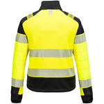Portwest T171 PW3 Yellow Women's Hybrid Padded Lined Hi Vis Baffle Jacket