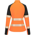 Portwest T173 PW3 Orange Women's 1/4 Zip Hi Vis Sweatshirt
