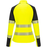 Portwest T173 PW3 Yellow Women's 1/4 Zip Hi Vis Sweatshirt