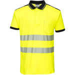 Portwest T180 Yellow/Black PW3 Hi Vis Polo Shirt