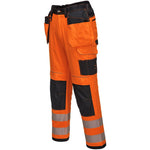 Portwest T501 PW3 Orange Polycotton Hi Vis Holster Work Trouser