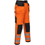 Portwest T501 PW3 Orange Polycotton Hi Vis Holster Work Trouser