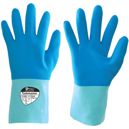 Polyco Taskmaster Chemical Resistant Gauntlet Gloves 850