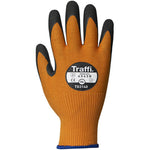 TraffiGlove TG3140 MicroDex Ultra Cut B Nitrile Foam Palm Coated Amber Gloves - 13g
