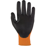 TraffiGlove TG3140 MicroDex Ultra Cut B Nitrile Foam Palm Coated Amber Gloves - 13g