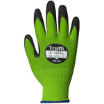 TraffiGlove TG5140 MicroDex Ultra Cut C Nitrile Foam Palm Coated Green Gloves - 13g
