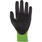 TraffiGlove TG5140 MicroDex Ultra Cut C Nitrile Foam Palm Coated Green Gloves - 13g