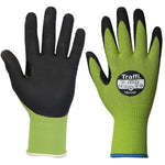 TraffiGlove TG6240 LXT MicroDex Cut E Nitrile Palm Coated Eco Friendly Green Gloves - 15g