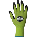 TraffiGlove TG6240 LXT MicroDex Cut E Nitrile Palm Coated Eco Friendly Green Gloves - 15g