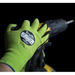 TraffiGlove TG6240 LXT MicroDex Cut E Nitrile Palm Coated Eco Friendly Green Gloves - 15g
