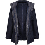 Regatta TRA148 Women's Benson III 3-in-1 Waterproof Breathable Mesh Lined Jacket