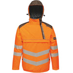 Regatta TRA316 Tactical Orange Hi Vis Waterproof Breathable Overhead Bomber Jacket
