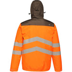 Regatta TRA316 Tactical Orange Hi Vis Waterproof Breathable Overhead Bomber Jacket