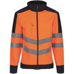 Regatta TRA625 Pro Orange/Navy Two Tone Hi Vis Softshell Jacket (3L)