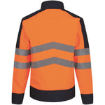 Regatta TRA625 Pro Orange/Navy Two Tone Hi Vis Softshell Jacket (3L)