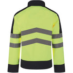 Regatta TRA625 Pro Yellow/Navy Two Tone Hi Vis Softshell Jacket (3L)