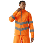 Regatta TRA712 Pro Contract Ablaze Orange Hi Vis Softshell Jacket (2L)