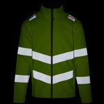 Regatta TRA712 Pro Contract Ablaze Yellow Hi Vis Softshell Jacket (2L)