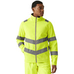 Regatta TRA712 Pro Contract Ablaze Yellow Hi Vis Softshell Jacket (2L)