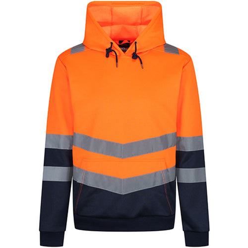 Regatta TRF663 Pro Orange/Navy Two Tone Hi Vis Hoodie