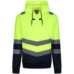 Regatta TRF663 Pro Yellow/Navy Two Tone Hi Vis Hoodie